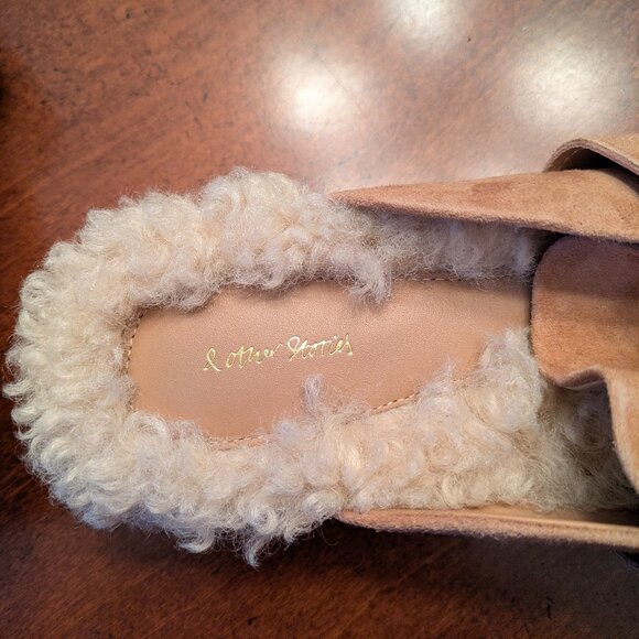 &OtherStories - Suede Slip-on Loafers - Dark Beige - Picture 4 of 5